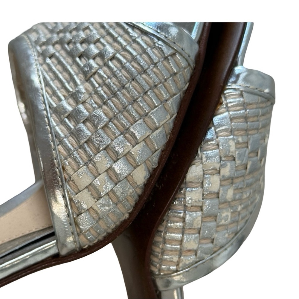 Women’s Fendi Metallic silver Kitten heels Size 37.5 - Picture 6 of 17